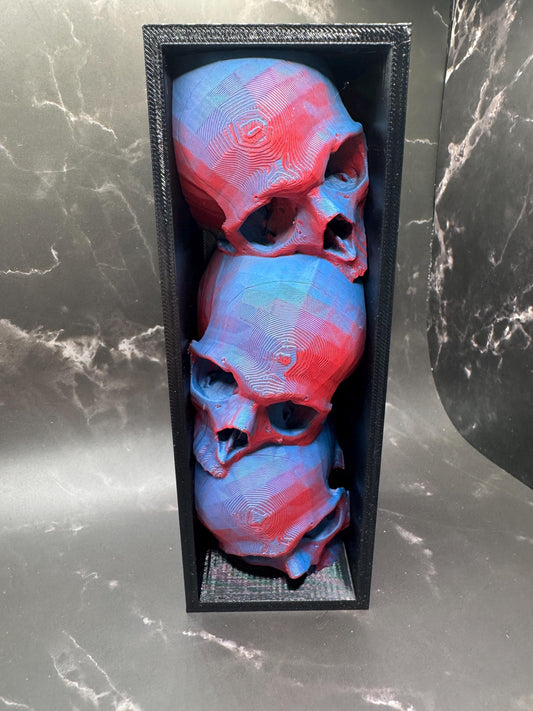 3D Printed Skull Book Nook – Gothic Bookshelf Insert Decor