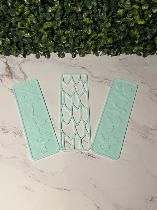 3D Printed Dragon Bookmarks (Multi-Pack) | Fantasy Book Mark Set | Dragon Clip/Paperclip Bookmark