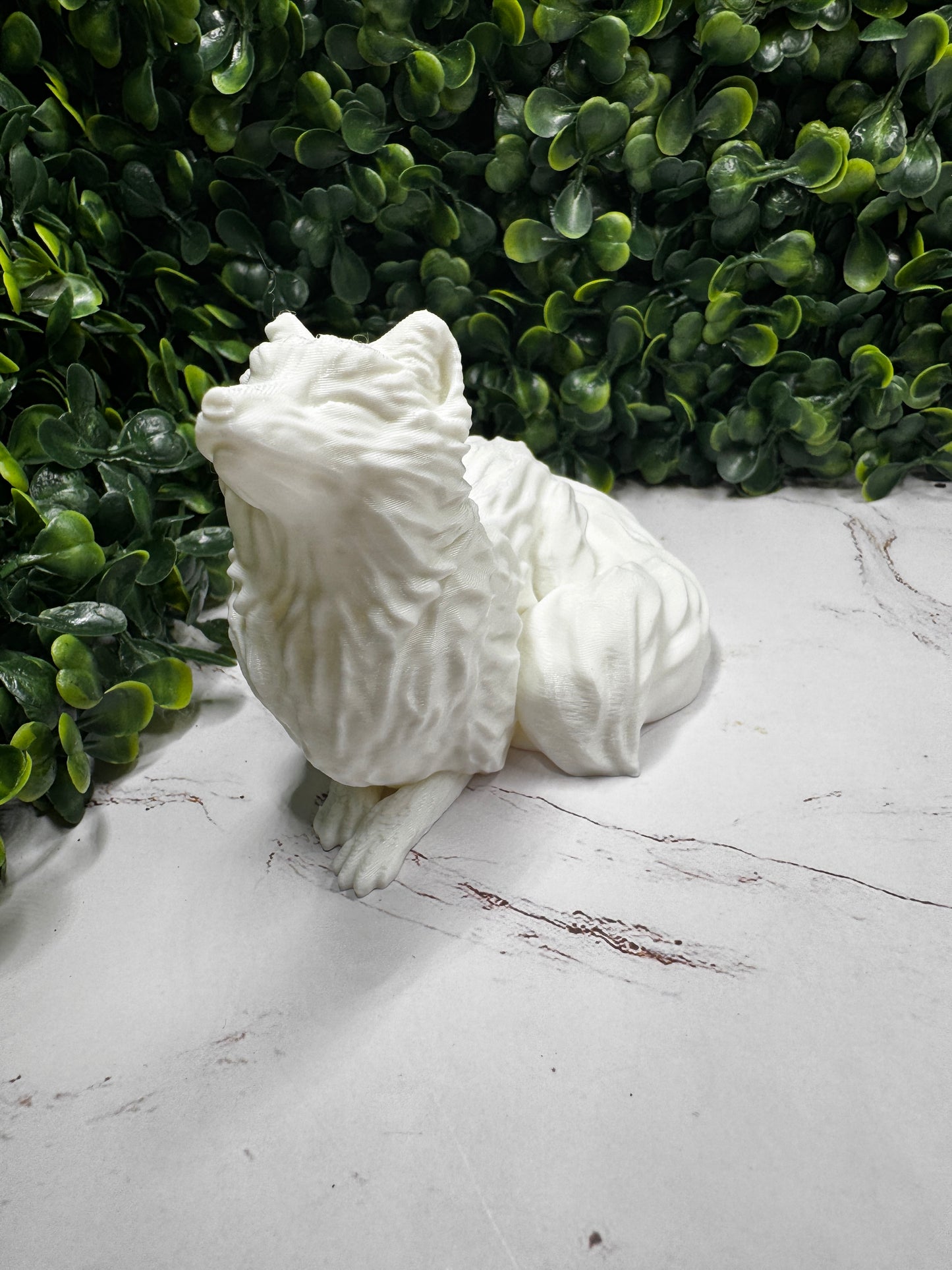 Arctic Fox Shelf Sitter | Bookshelf Decor