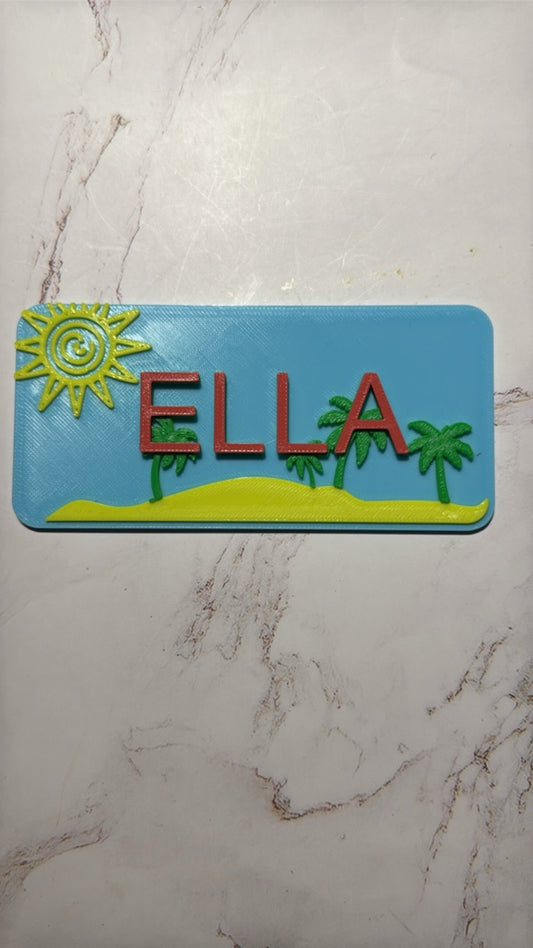 Personalized Reptile Enclosure Name Sign | Custom Tank Name Plaque | Terrarium Decor | Glass or Mesh Enclosure Sign