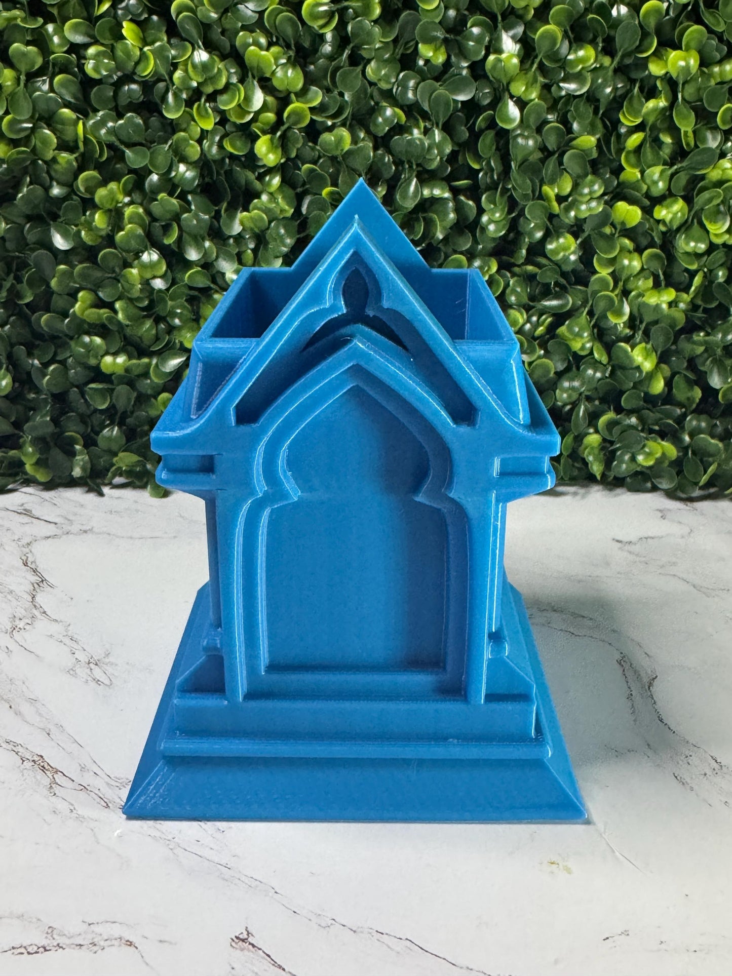Gothic Cathedral Planter with Drip Tray