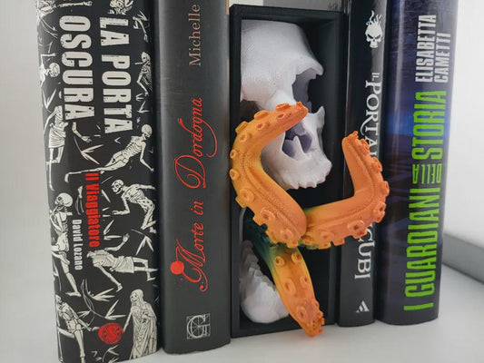 Cursed Depths Book Nook – 3D Printed Skull & Tentacle Fantasy Display