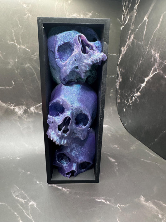 3D Printed Skull Book Nook – Gothic Bookshelf Insert Decor