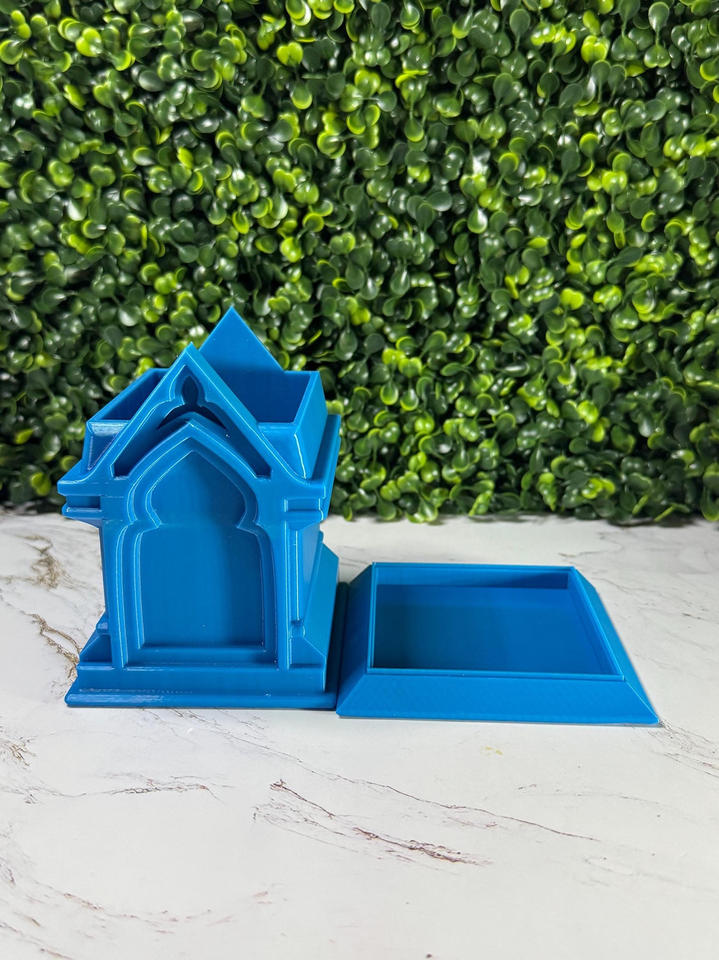 Gothic Cathedral Planter with Drip Tray
