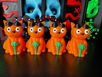 Broccoli the Cat Figure | Fantasy-Inspired Bookish Cat Decor