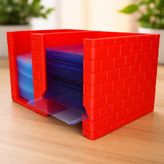 Brick Wall Card Storage Box – Trading Card Organizer