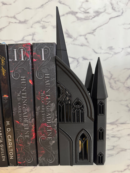 Gothic Cathedral Bookend | Dark Academia Bookshelf Decor | Spooky Book Nook Shelf Support