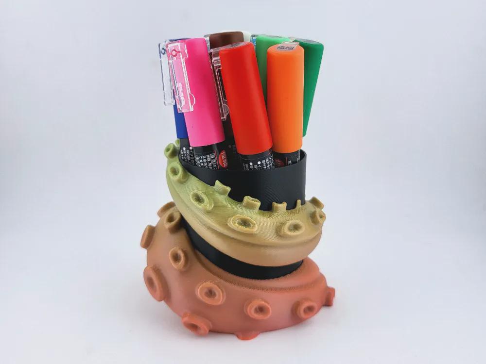 Tentacle Pen Holder – 3D Printed Ocean Fantasy Desk Organizer
