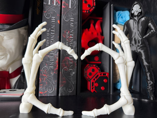 Skeleton Hand Shelf Decor | Gothic Bookend Style Decor | Spooky Book Lover Decor | Halloween Shelf Accent