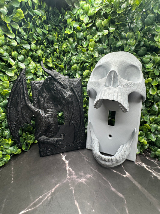 Light Switch Cover | Dragon or Skull Wall