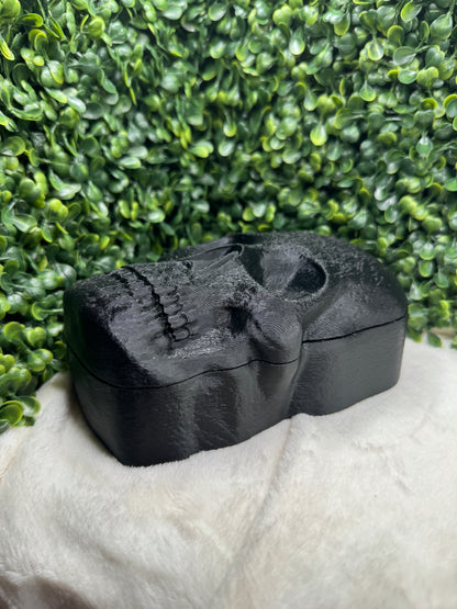 Skull Trinket Box | Gothic Storage Box | Spooky Decor Keepsake Container
