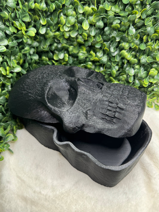 Skull Trinket Box | Gothic Storage Box | Spooky Decor Keepsake Container
