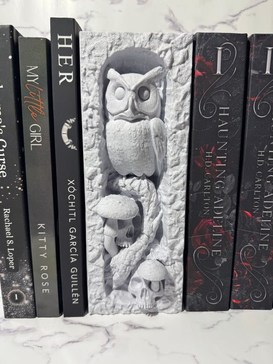 Dark Academia Owl Book Nook | Haunted Forest Bookshelf | Book Lover Gift