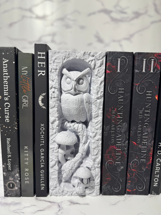 Dark Academia Owl Book Nook | Haunted Forest Bookshelf | Book Lover Gift