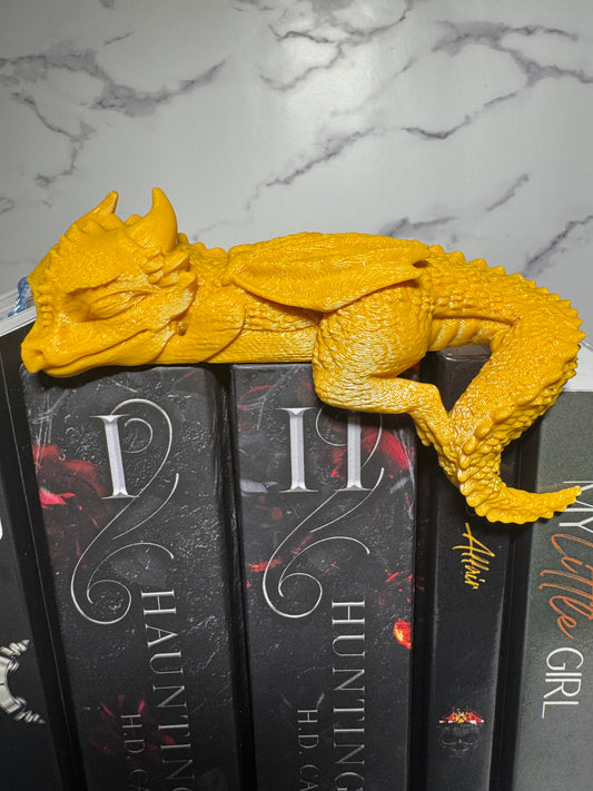 Sleeping Dragon Bookshelf Decor | Dragon Book Topper | Fantasy Bookish Decor