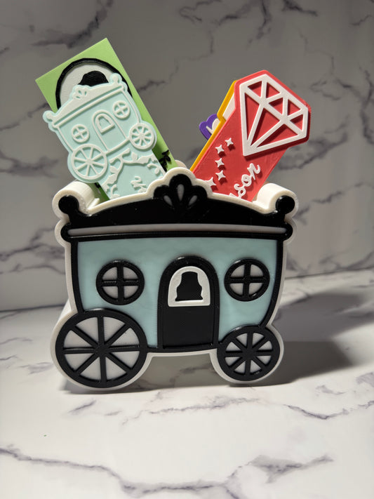 Elegant Romance Bookmark Set | 3D Printed Bookmarks | Vintage Cameo + Carriage Designs | Book Lover Gift