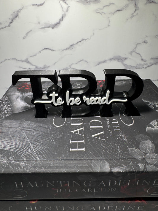 TBR “To Be Read” Shelf Sign | Bookish Decor for Reading Nook | Book Lover Gift