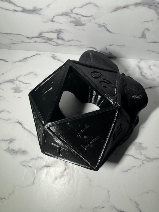 D20 Dice Reptile Hide | DND Gecko Hide | 3D Printed Crested Gecko Cave | Fantasy Terrarium Decor | Small Reptile Enclosure Hide