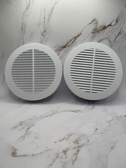 2-Pack Enclosure Vents 2”, 3”, 4” Terrarium Vents | Multiple Colors | Quarantine & Breeding Tub Ventilation