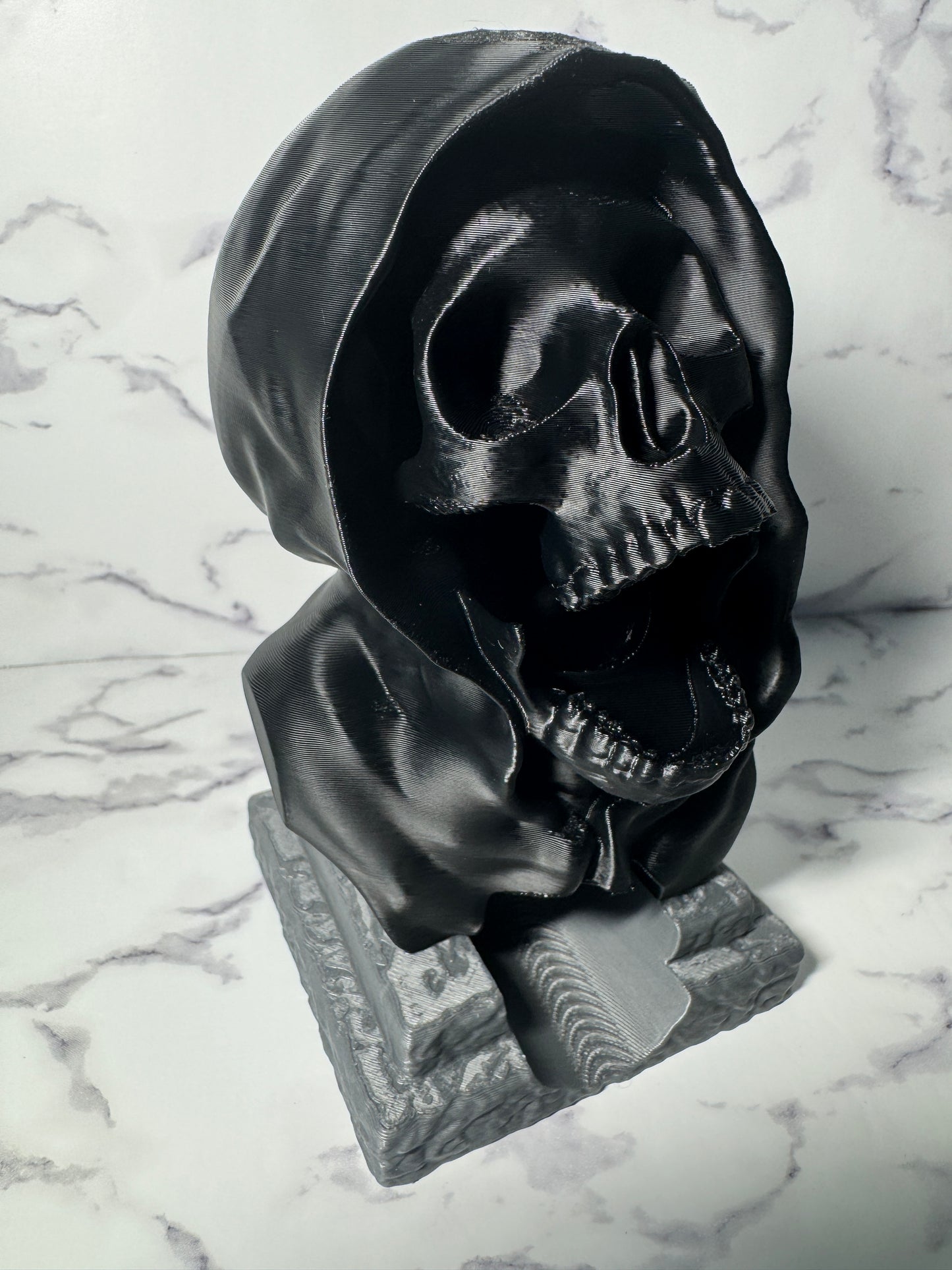 Gothic Hooded Skull Dice Tower