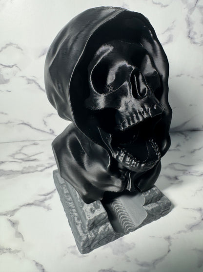 Gothic Hooded Skull Dice Tower