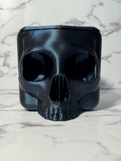 Skull Dice Box with Lid | Gothic 3D Printed Dice Holder and Storage Container | D&D Dice Vault for RPG and Tabletop Gaming
