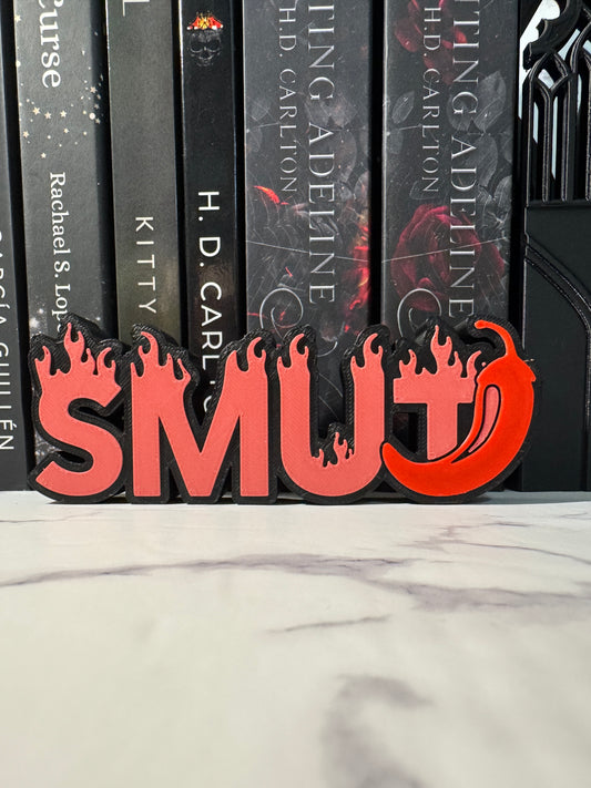 SMUT Shelf Sign | Dark Romance Bookish Decor | Spicy Booktok Bookshelf Decor