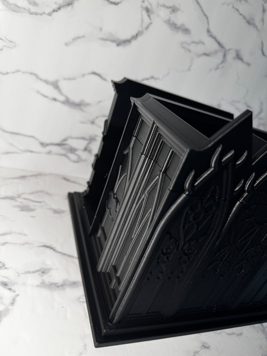 Gothic Cathedral Desk Organizer | Dark Academia Office Decor