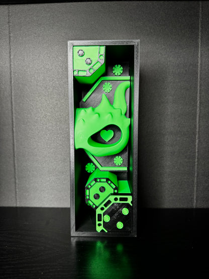 Poker Mask Booknook Bookends Set – Heart & X Masks