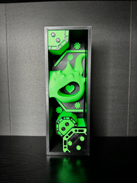 Poker Mask Booknook Bookends Set – Heart & X Masks