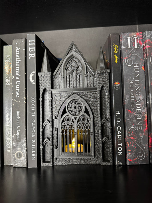 Gothic Book Nook Decor | Storage Compartment + Tealight