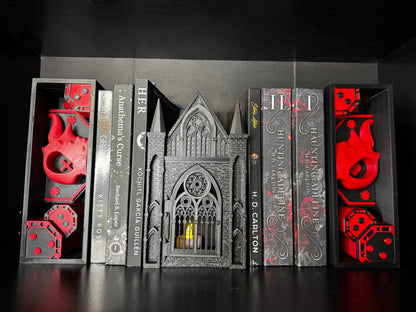 Gothic Book Nook Decor | Storage Compartment + Tealight