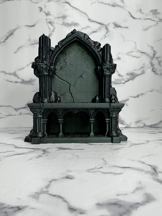 Gothic Spider Enclosure Decor | Ruined Arch Hide for Jumping Spiders