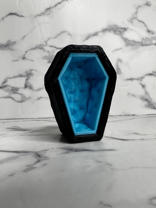 Magnetic Coffin Jumping Spider Hide | Gothic Enclosure Decor for Jumping Spiders