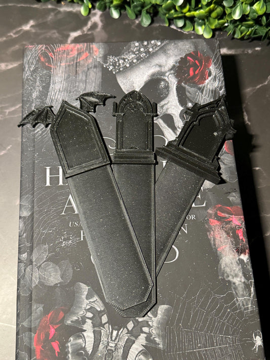3D Printed Gothic Bookmarks (2 pack) | Spooky Halloween Bookmarks